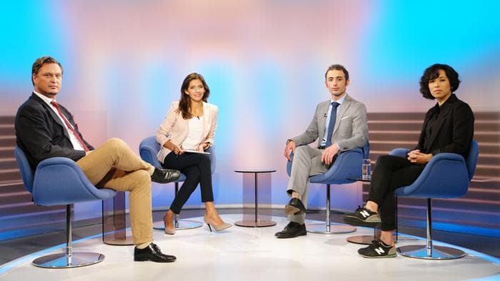 In der Deutsche Welle TV Talkshow "Quadriga" im Oktober 2015